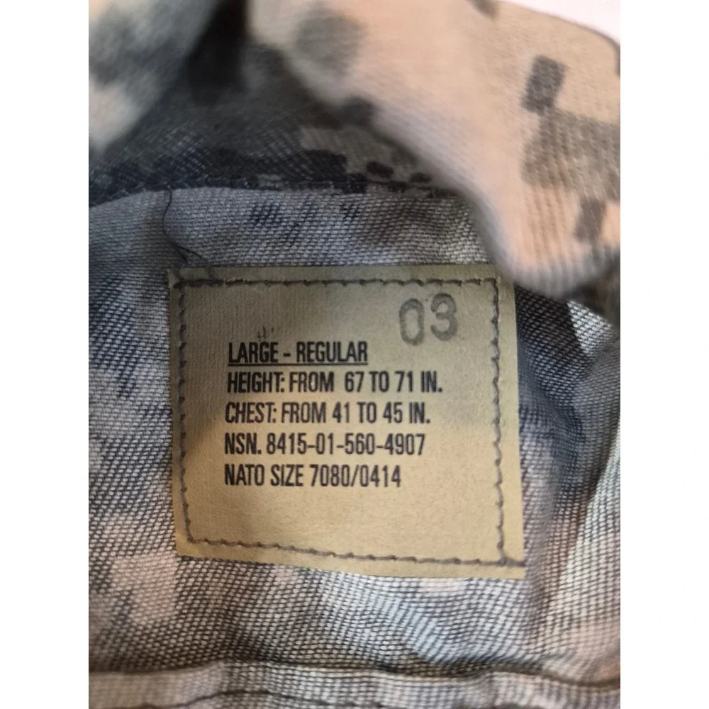 NEW US Military Mens UCP Digital Camo Flight Suit Coveralls Large Regular